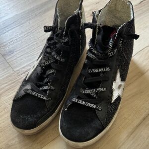 Golden Goose Women's Glitter High Top Sneakers